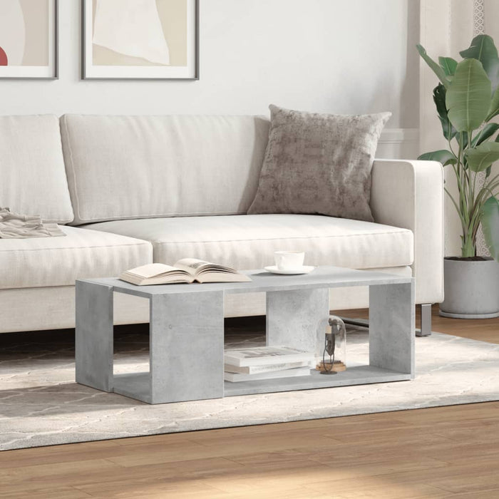 Masă de cafea, gri beton, 89,5x48x30 cm, lemn compozit - WALTI WALTI
