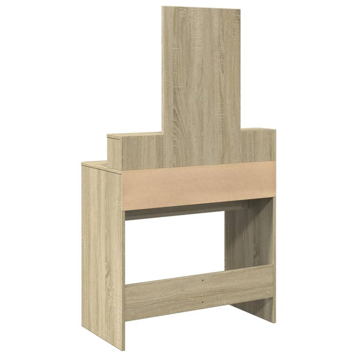 Masă de toaletă cu oglindă, stejar sonoma, 80x41x144,5 cm - WALTI WALTI