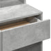 Masă de toaletă cu oglindă, gri beton, 80x41x144,5 cm - WALTI WALTI