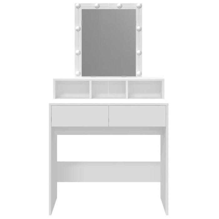 Masă de toaletă cu LED, alb, 80x41x144,5 cm - WALTI WALTI