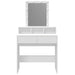 Masă de toaletă cu LED, alb, 80x41x144,5 cm - WALTI WALTI