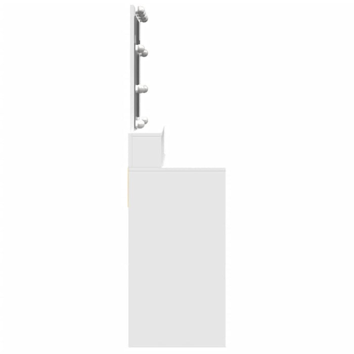 Masă de toaletă cu LED, alb, 80x41x144,5 cm - WALTI WALTI