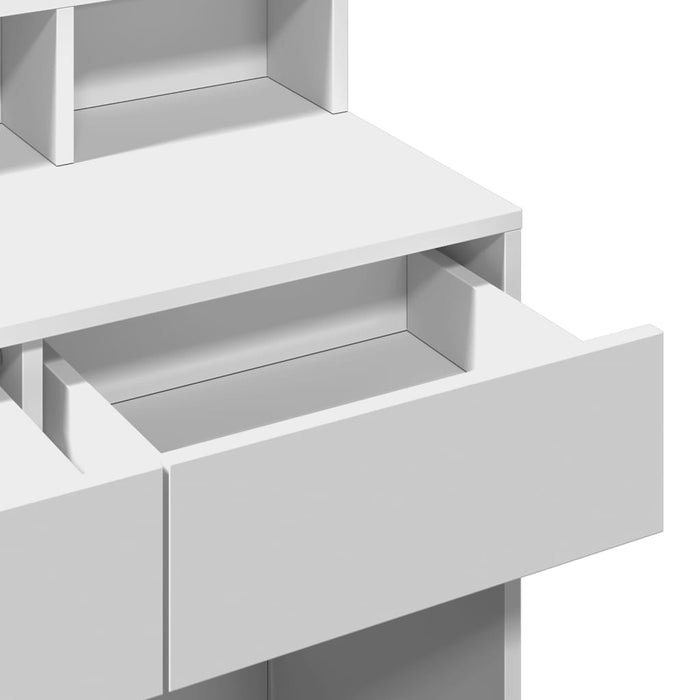 Masă de toaletă cu LED, alb, 80x41x134,5 cm - WALTI WALTI