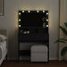 Masă de toaletă cu LED, negru, 80x41x134,5 cm - WALTI WALTI