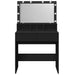 Masă de toaletă cu LED, negru, 80x41x134,5 cm - WALTI WALTI