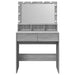Masă de toaletă cu LED, gri sonoma, 80x41x134,5 cm - WALTI WALTI