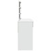 Masă de toaletă cu LED, alb, 100x40x130 cm - WALTI WALTI