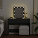 Masă de toaletă cu LED, negru, 100x40x130 cm - WALTI WALTI