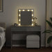Masă de toaletă cu LED, gri beton, 100x40x130 cm - WALTI WALTI