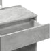 Masă de toaletă cu LED, gri beton, 100x40x130 cm - WALTI WALTI