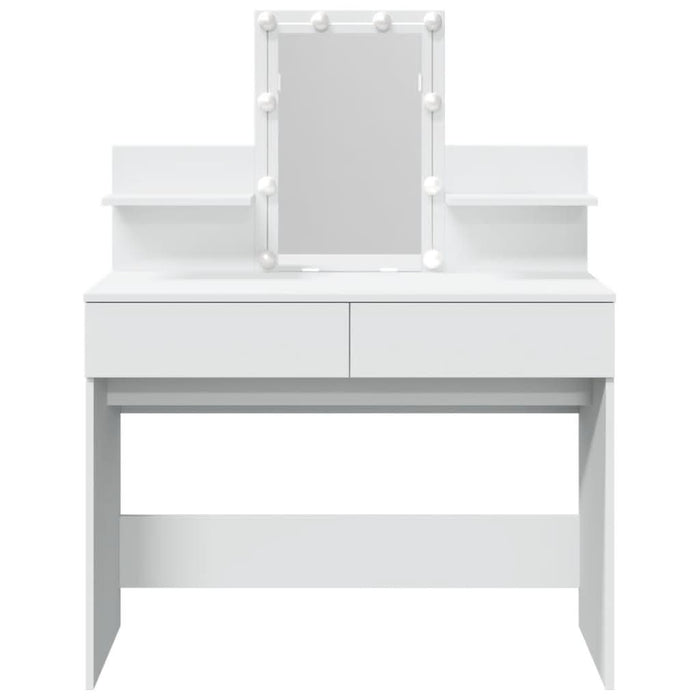 Masă de toaletă cu LED, alb, 100x40x130 cm - WALTI WALTI