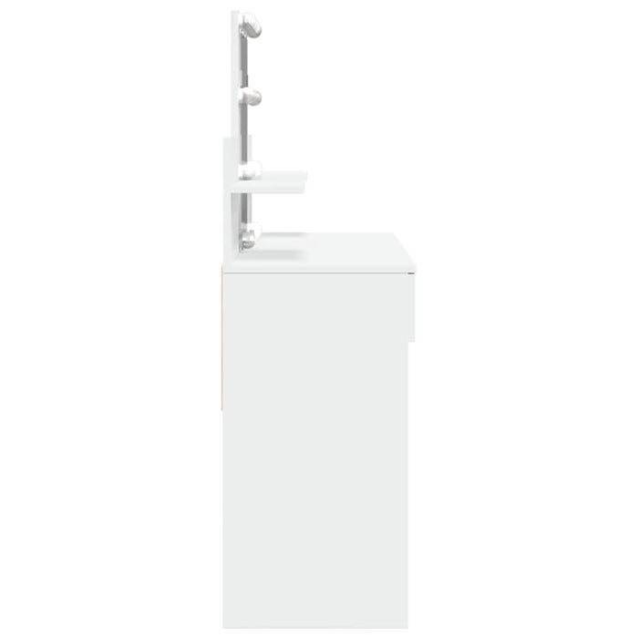 Masă de toaletă cu LED, alb, 100x40x130 cm - WALTI WALTI