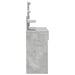 Masă de toaletă cu LED, gri beton, 100x40x130 cm - WALTI WALTI