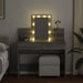 Masă de toaletă cu LED, sonoma gri, 100x40x130 cm - WALTI WALTI