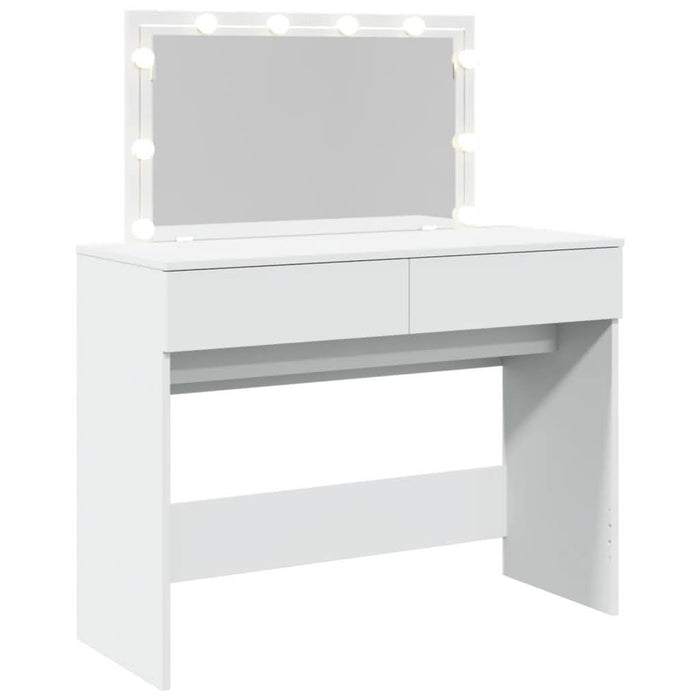 Masă de toaletă cu LED, alb, 100x40x120 cm - WALTI WALTI
