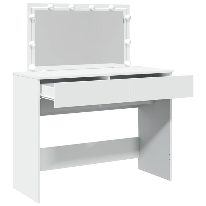 Masă de toaletă cu LED, alb, 100x40x120 cm - WALTI WALTI