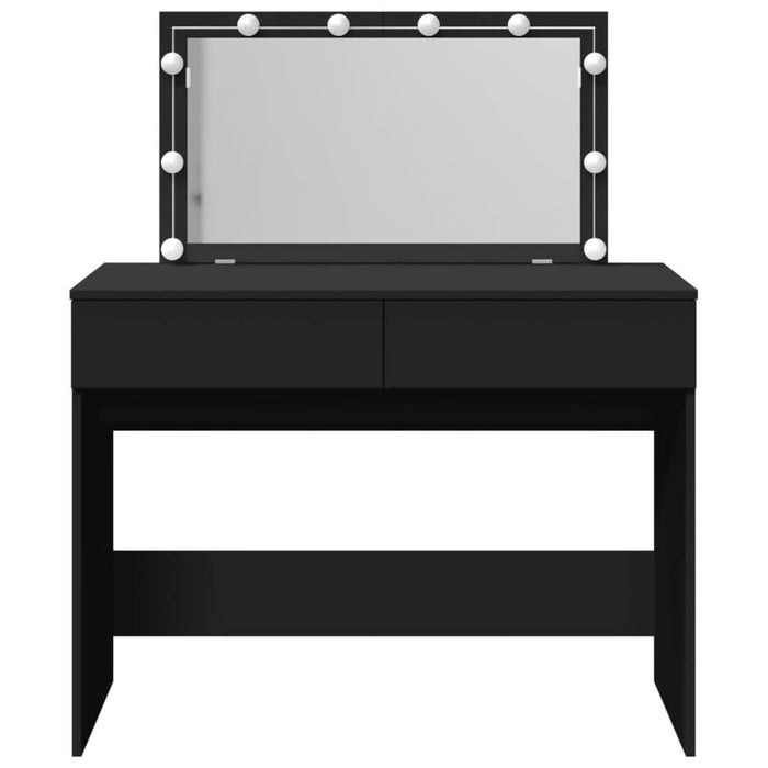 Masă de toaletă cu LED, negru, 100x40x120 cm - WALTI WALTI
