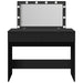 Masă de toaletă cu LED, negru, 100x40x120 cm - WALTI WALTI