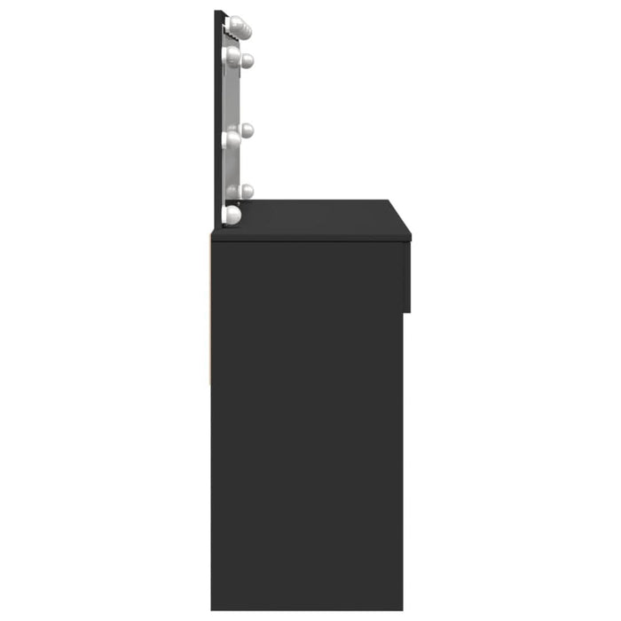 Masă de toaletă cu LED, negru, 100x40x120 cm - WALTI WALTI