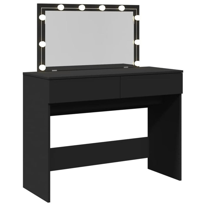 Masă de toaletă cu LED, negru, 100x40x120 cm - WALTI WALTI