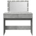 Masă de toaletă cu LED, gri beton, 100x40x120 cm - WALTI WALTI