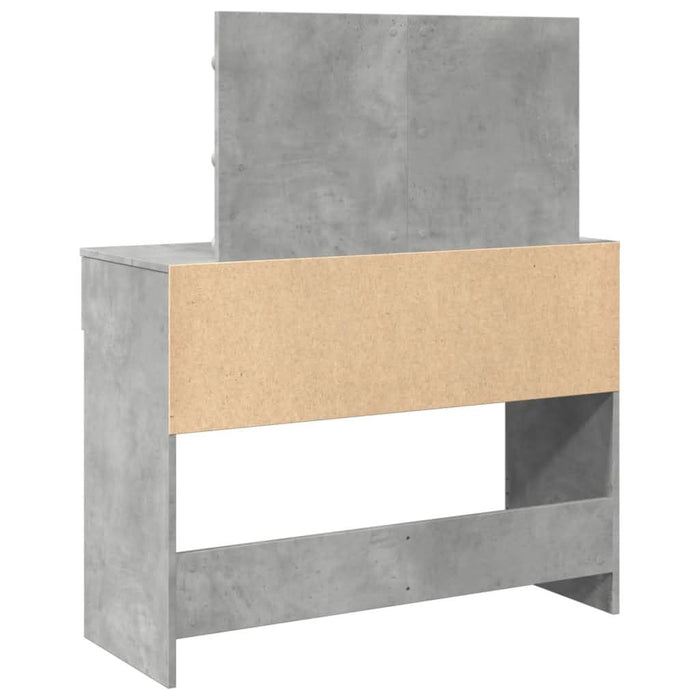 Masă de toaletă cu LED, gri beton, 100x40x120 cm - WALTI WALTI