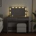Masă de toaletă cu LED, sonoma gri, 100x40x120 cm - WALTI WALTI