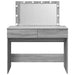 Masă de toaletă cu LED, sonoma gri, 100x40x120 cm - WALTI WALTI