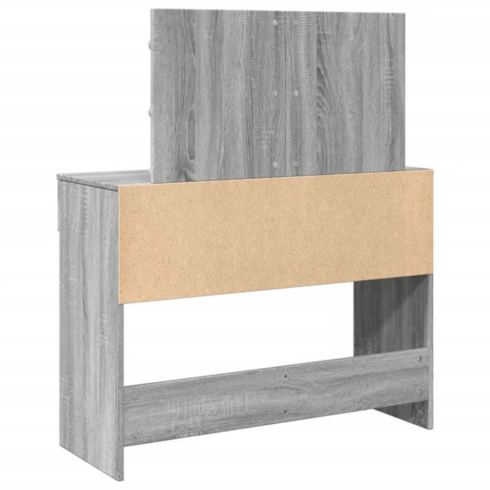 Masă de toaletă cu LED, sonoma gri, 100x40x120 cm - WALTI WALTI