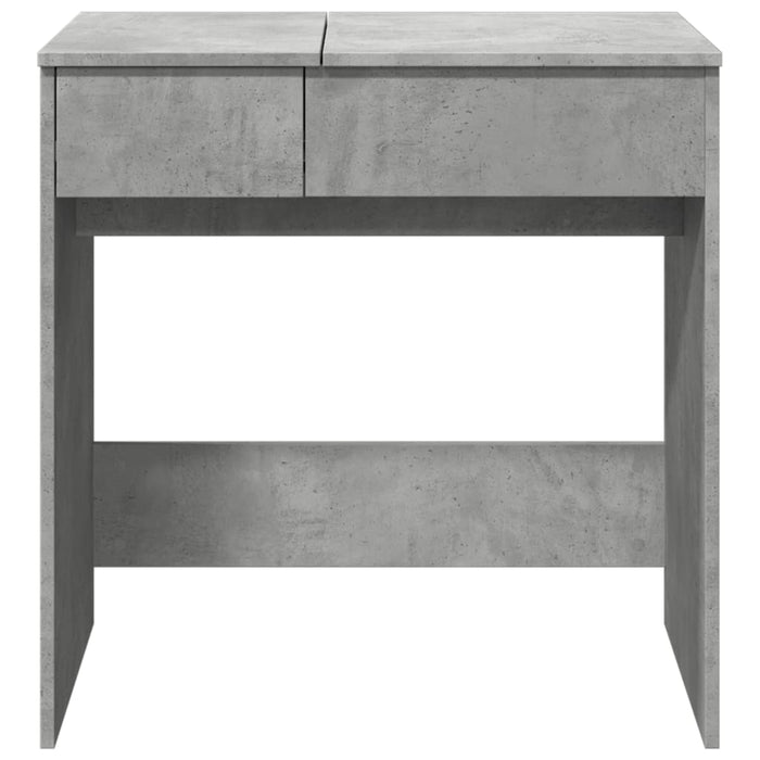 Masă de toaletă cu oglindă, gri beton, 73x46,5x120 cm - WALTI WALTI
