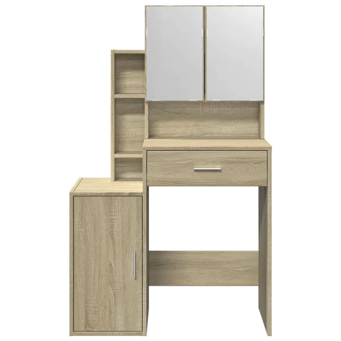 Masă de toaletă cu dulap, stejar sonoma, 80x35x132 cm - WALTI WALTI