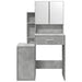 Masă de toaletă cu dulap, gri beton, 80x35x132 cm - WALTI WALTI