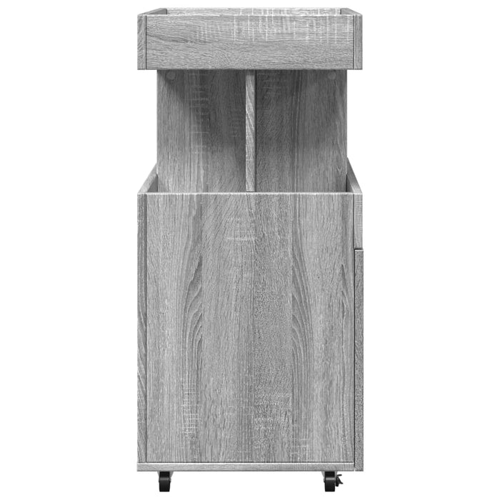 Cărucior de bar, gri sonoma, 50x41x89 cm, lemn prelucrat WALTI