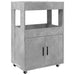 Cărucior de bar, gri beton, 60x39,5x89 cm, lemn prelucrat - WALTI WALTI