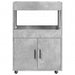 Cărucior de bar, gri beton, 60x39,5x89 cm, lemn prelucrat - WALTI WALTI