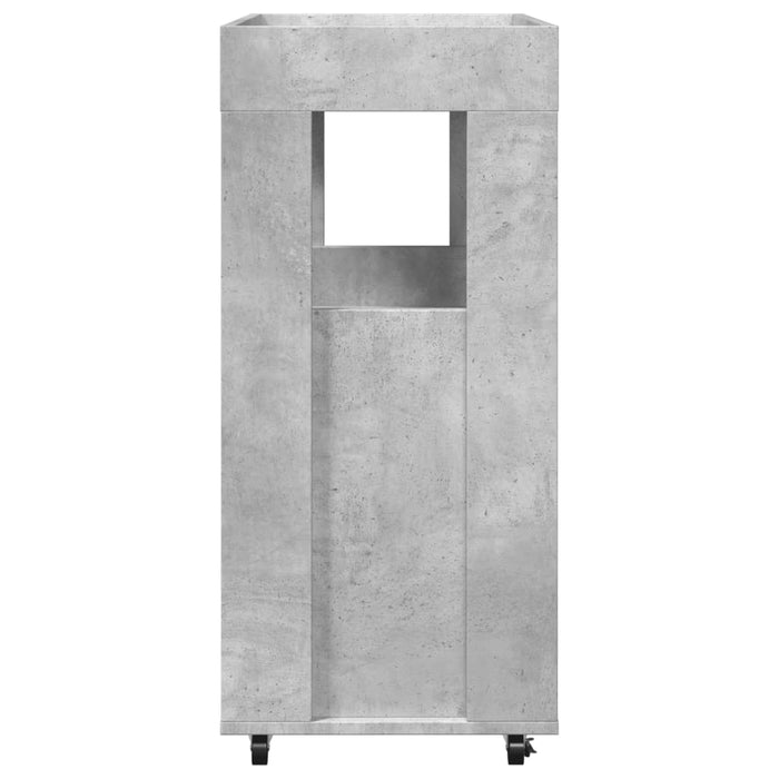 Cărucior de bar, gri beton, 60x39,5x89 cm, lemn prelucrat - WALTI WALTI