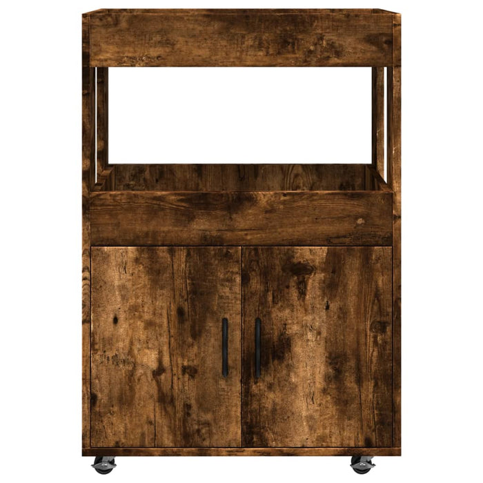 Cărucior de bar, stejar fumuriu, 60x39,5x89 cm, lemn prelucrat - WALTI WALTI