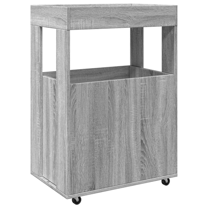 Cărucior de bar, gri sonoma, 60x39,5x89 cm, lemn prelucrat - WALTI WALTI