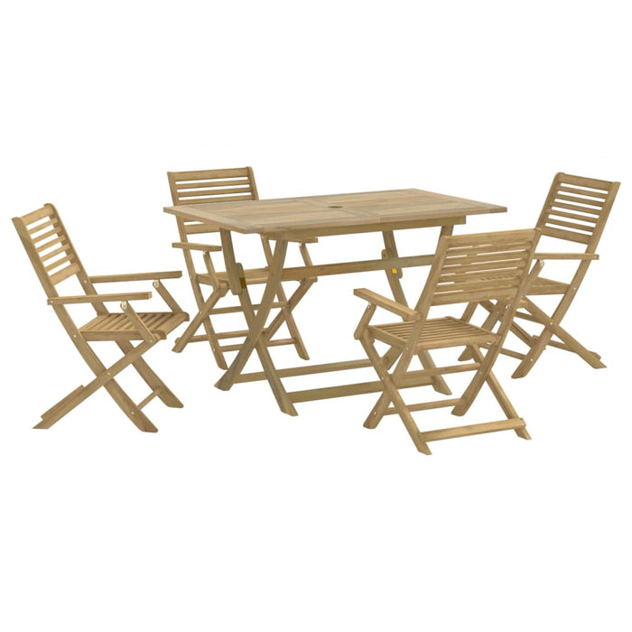 Set mobilier de grădină, 5 piese, lemn masiv de acacia - WALTI WALTI