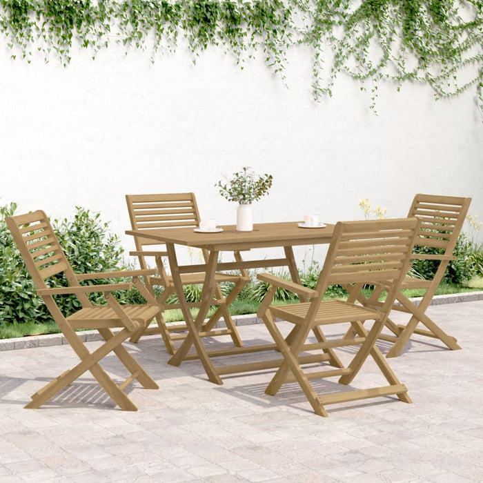 Set mobilier de grădină, 5 piese, lemn masiv de acacia - WALTI WALTI