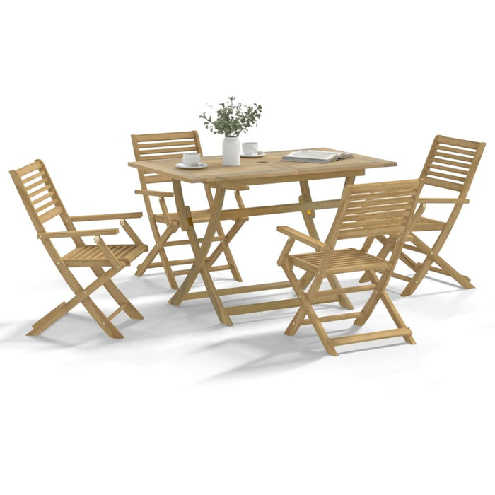 Set mobilier de grădină, 5 piese, lemn masiv de acacia - WALTI WALTI