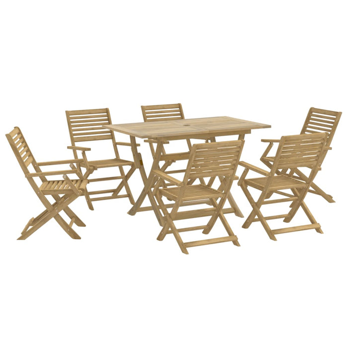 Set mobilier de grădină, 7 piese, lemn masiv de acacia - WALTI WALTI