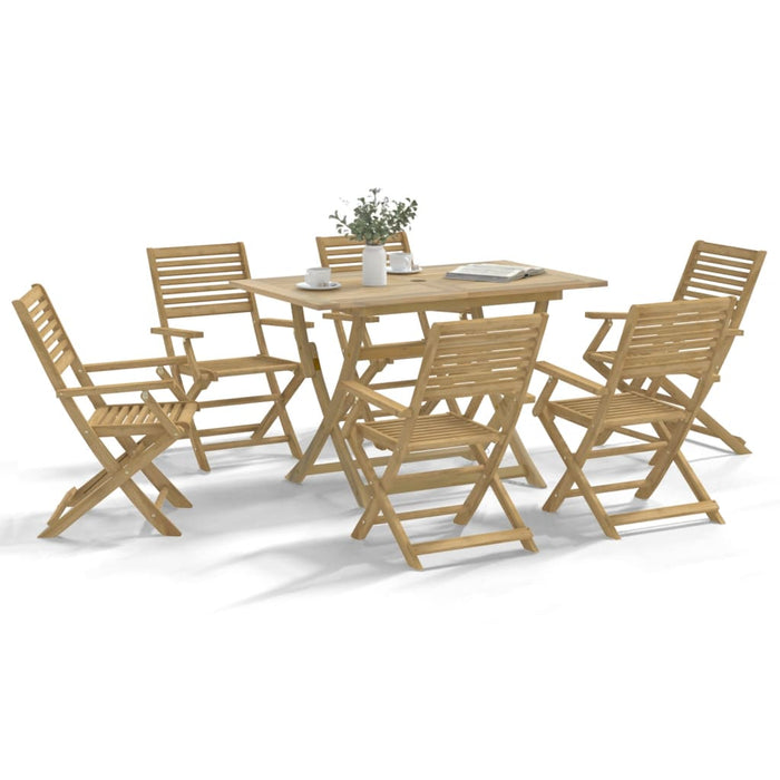 Set mobilier de grădină, 7 piese, lemn masiv de acacia - WALTI WALTI