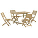 Set mobilier de grădină, 5 piese, lemn masiv de acacia - WALTI WALTI