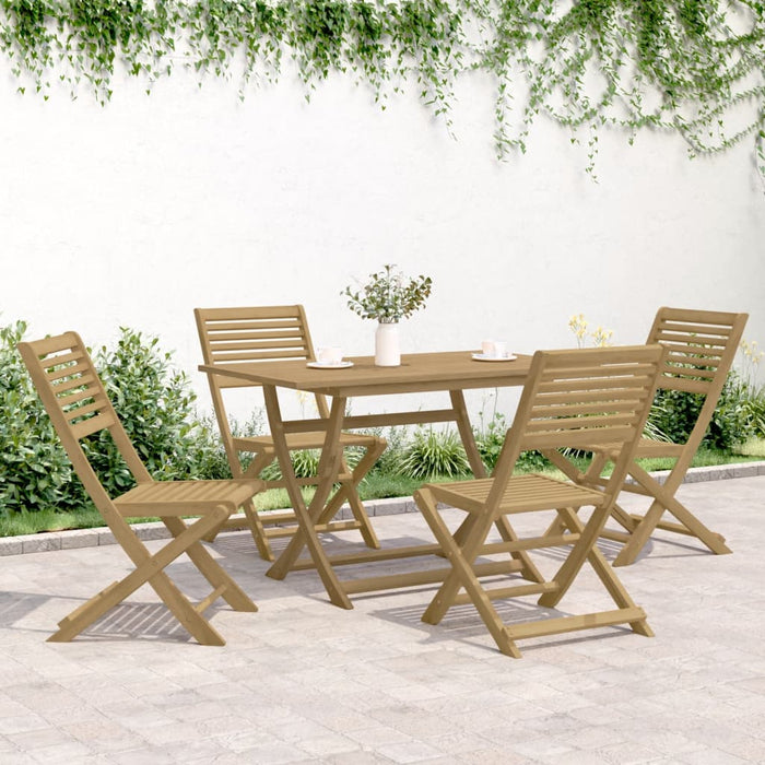 Set mobilier de grădină, 5 piese, lemn masiv de acacia - WALTI WALTI