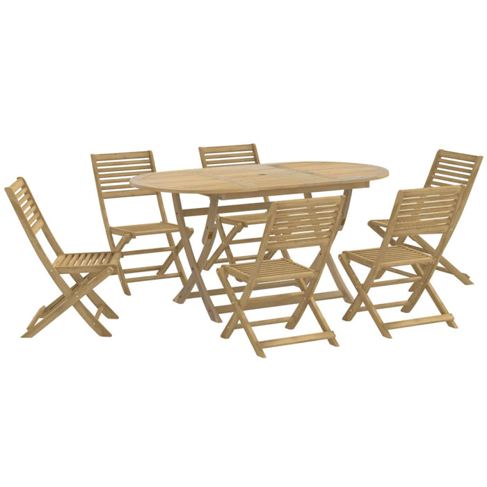 Set mobilier de grădină, 7 piese, lemn masiv de acacia WALTI