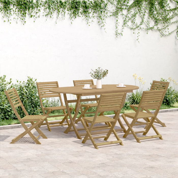 Set mobilier de grădină, 7 piese, lemn masiv de acacia WALTI