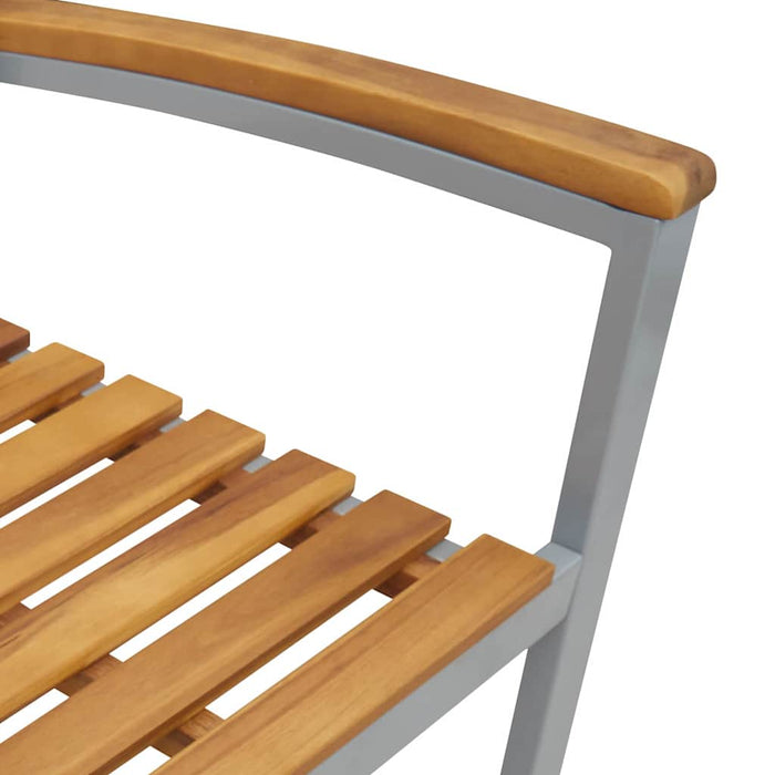 Set mese 5 piese lemn solid acacia și metal - WALTI WALTI