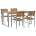 Set mese 5 piese lemn solid acacia și metal - WALTI WALTI