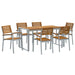 Set de dining de 7 piese din lemn de acacia și metal - WALTI WALTI
